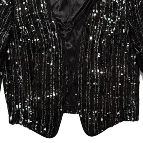 Cache Cropped Sequins Jacket - Picture 5 of 9